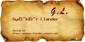 Gyökér Liander névjegykártya